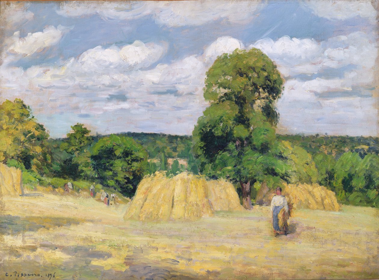 Moisson à Montfoucault, 1876 - Camille Jacob Pissarro