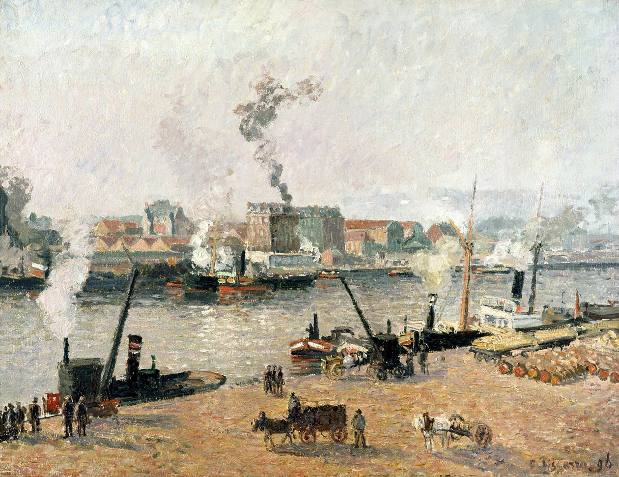 Matin brumeux, Rouen, 1896 - Camille Jacob Pissarro