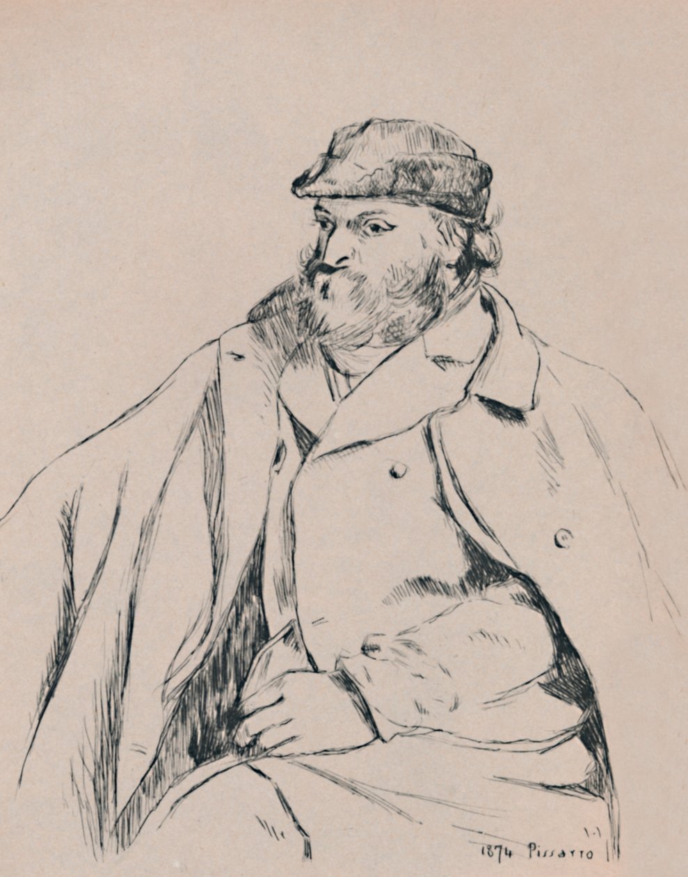 Portrait de Cézanne, c.1874, 1946 - Camille Jacob Pissarro