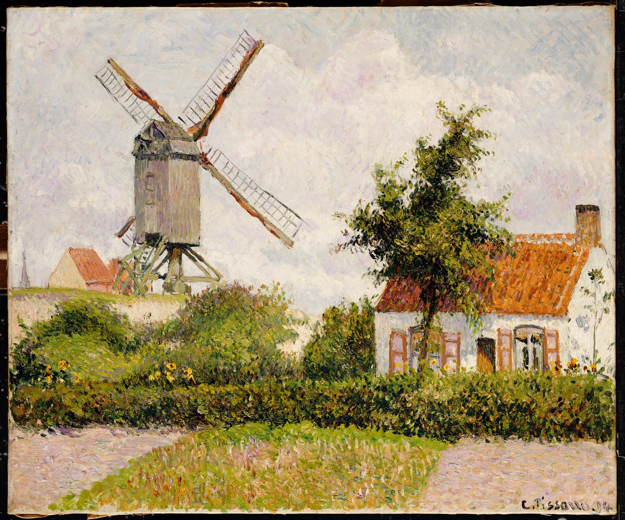 Moulin à vent à Knokke, Belgique, 1894 - Camille Jacob Pissarro