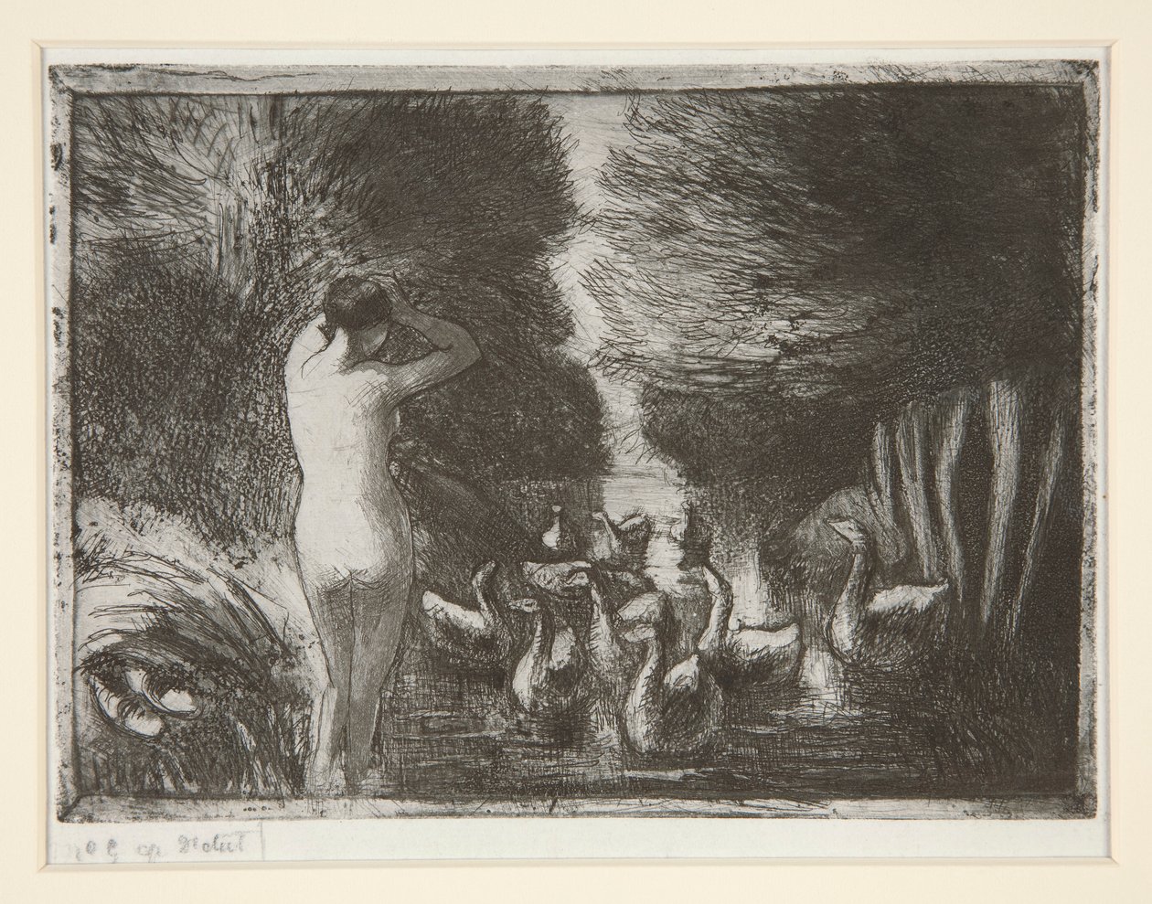 Baigneuse aux oies - Camille Pissarro