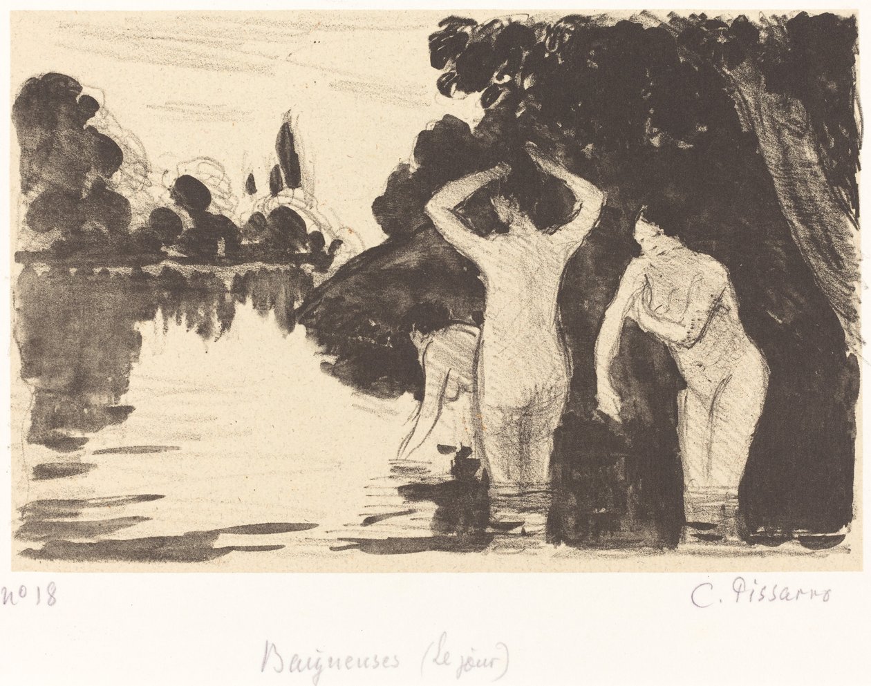 Baigneuses - Camille Pissarro