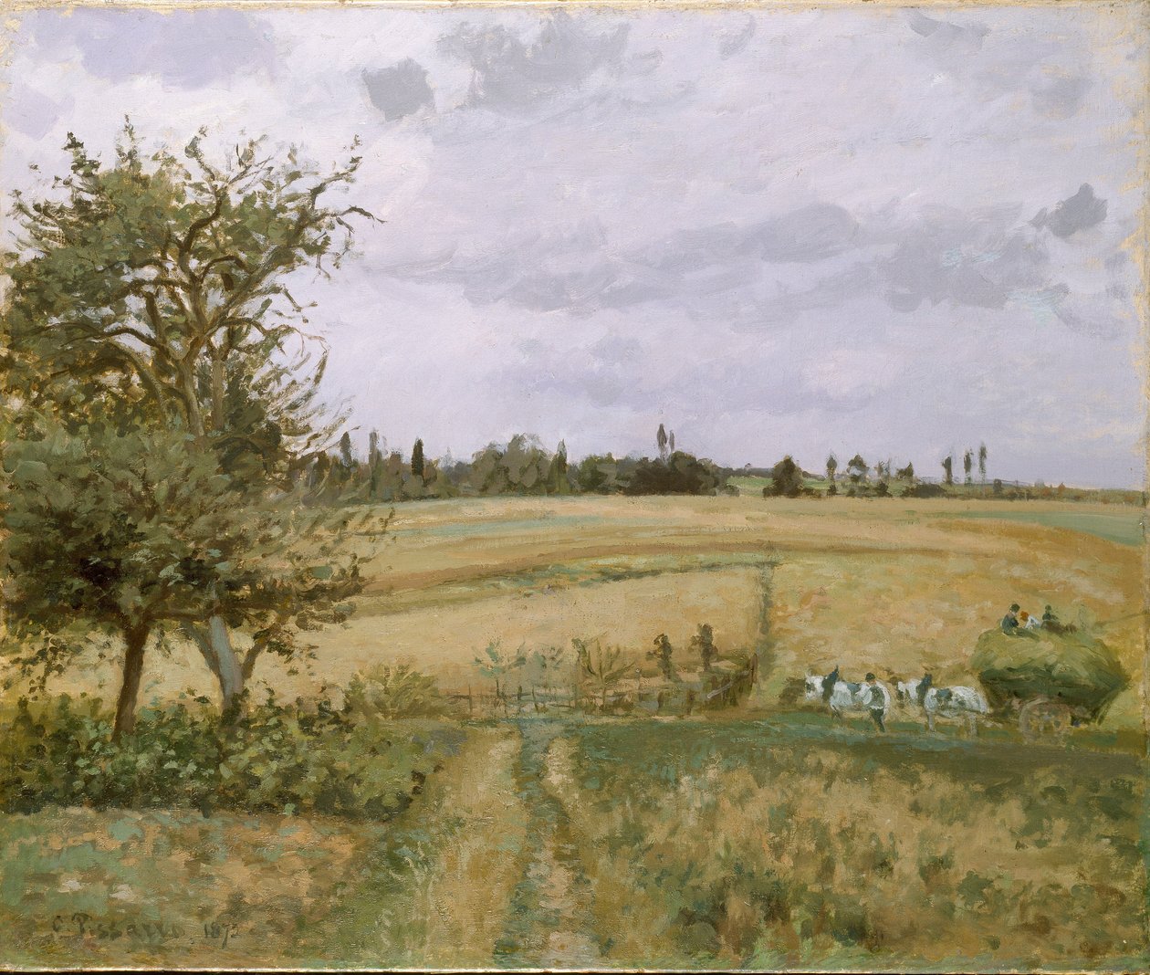 Paysage à Pontoise, 1872 - Camille Pissarro