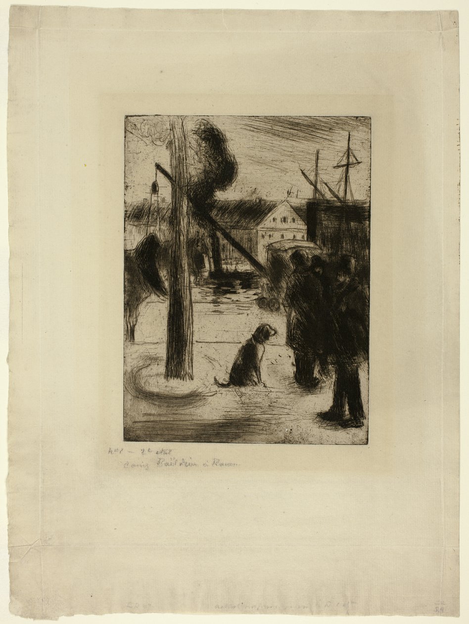 Promenade à Rouen : Cours Boieldieu - Camille Pissarro