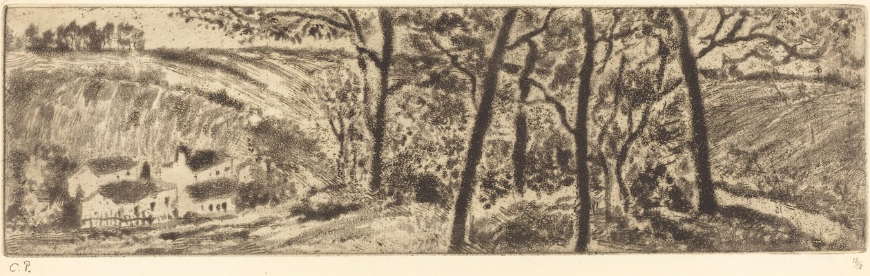 Le Long Paysage, 1879 - Camille Pissarro