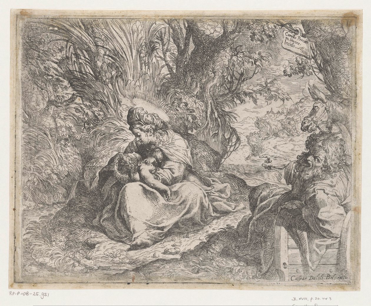 Repos pendant la fuite en Égypte - Camillo Procaccini