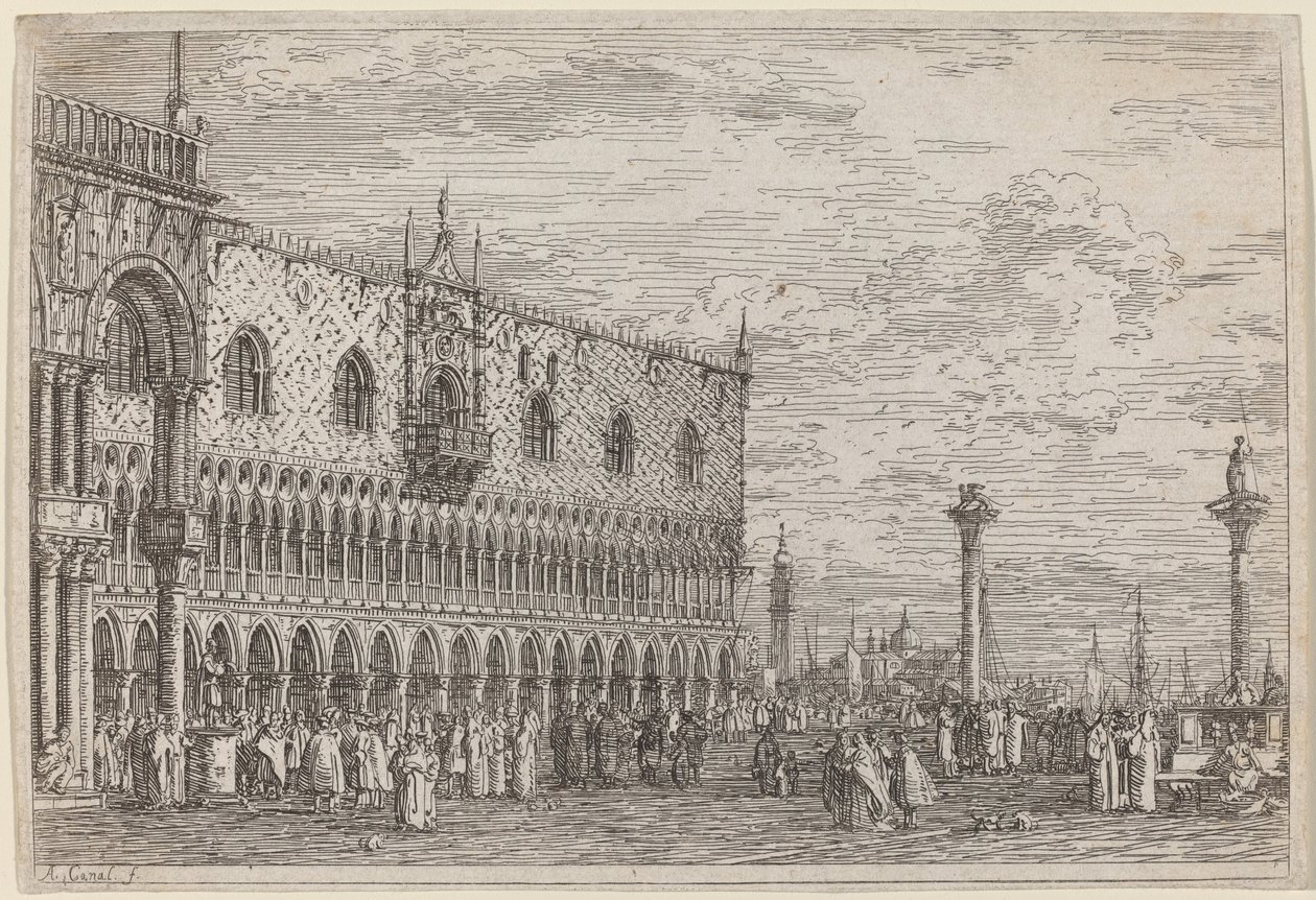 La Piera del Bando. V., vers 1735-1746 - Canaletto