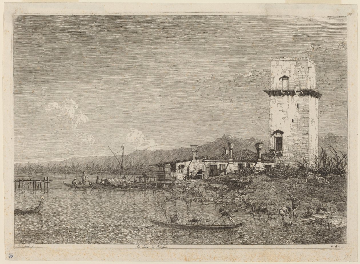 La Tour de Malghera - Canaletto