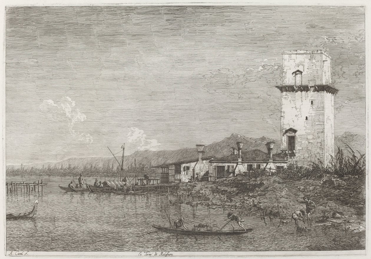 La Torre di Malghera, vers 1735-1746 - Canaletto