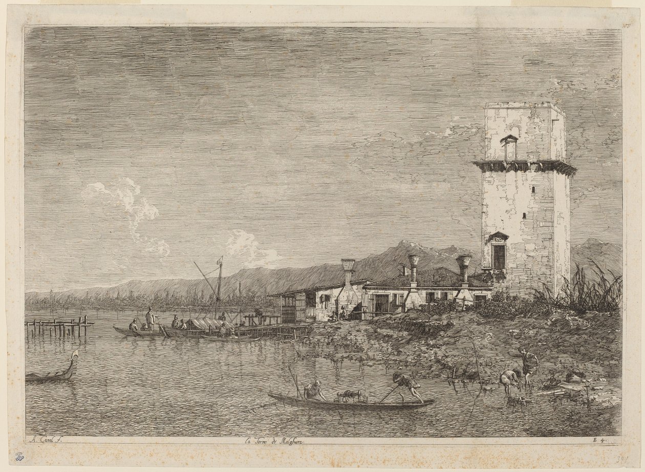 La Torre di Malghera, vers 1735-1746 - Canaletto