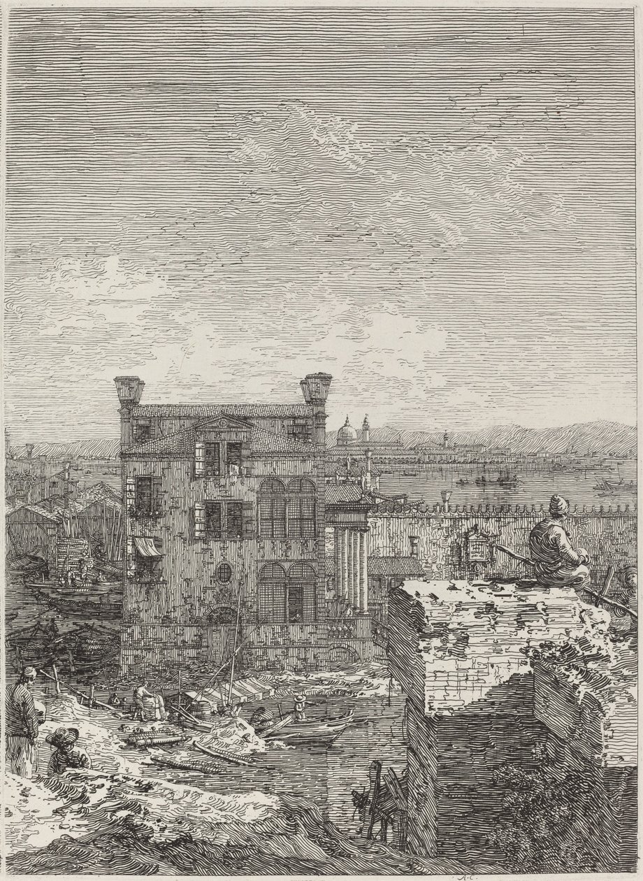La Maison avec le péristyle [droite], 1741 - Canaletto