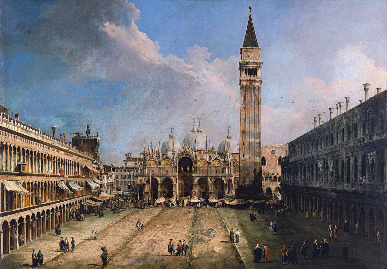 La Piazza San Marco à Venise, vers 1723-1724 - Giovanni Antonio Canal