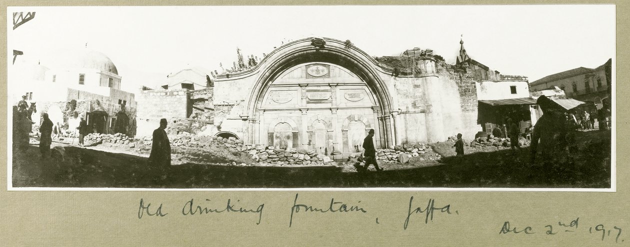 Ancienne fontaine à boire, Jaffa, 2 décembre 1917 - Capt. Arthur Rhodes