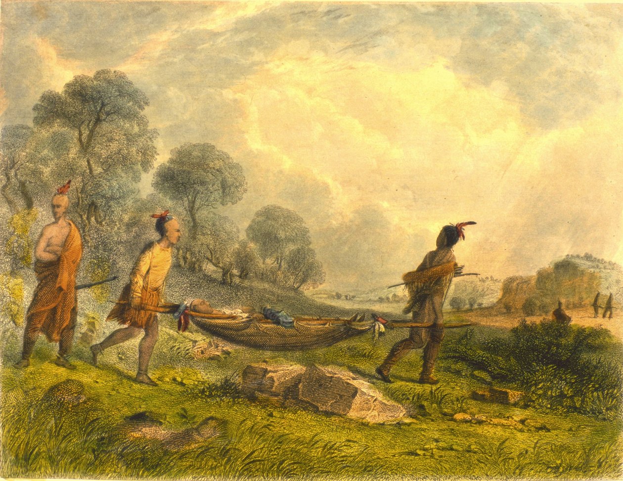 Transport des blessés, 1853 - Captain Seth Eastman