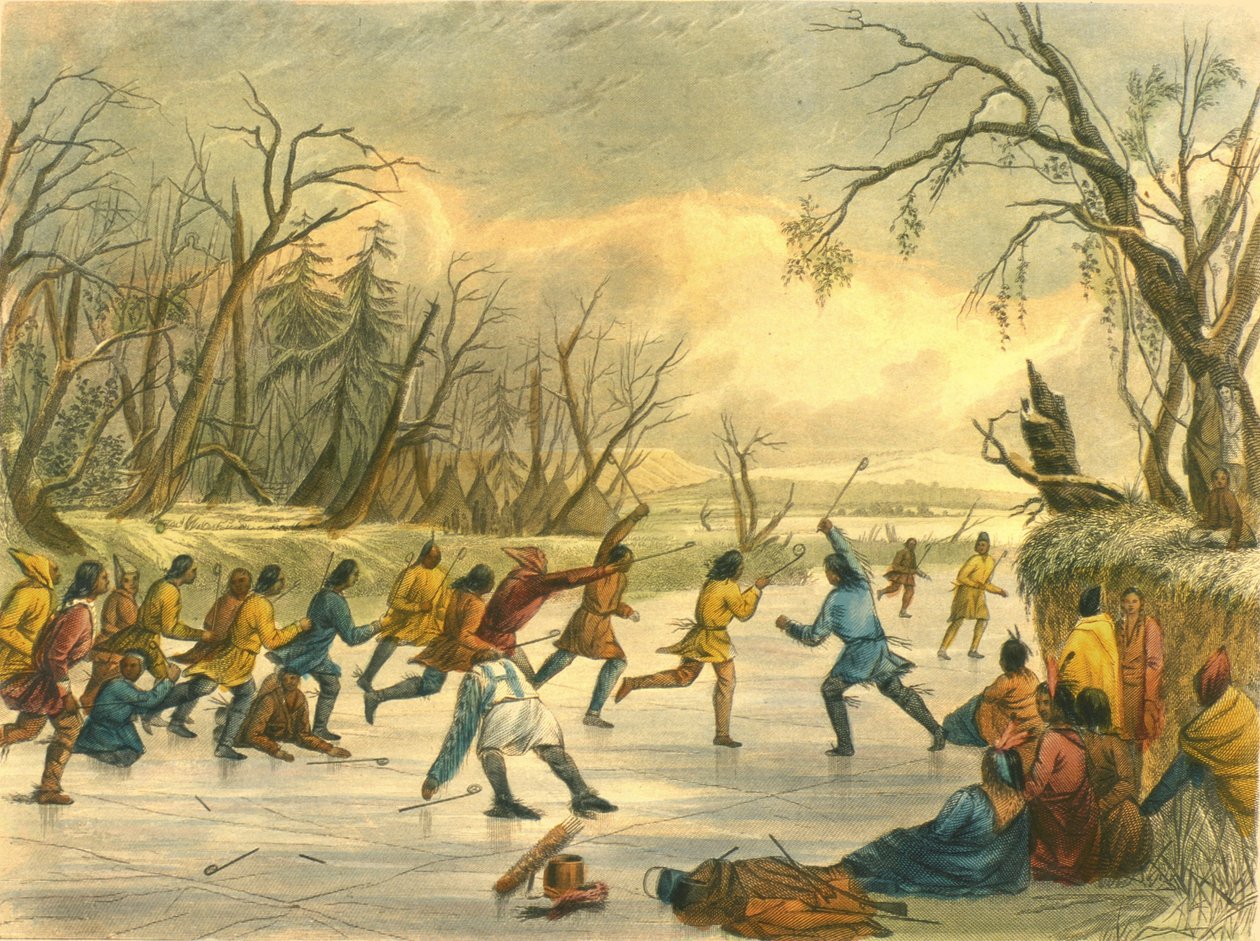 Jeu de balle sur la glace - Captain Seth (after) Eastman
