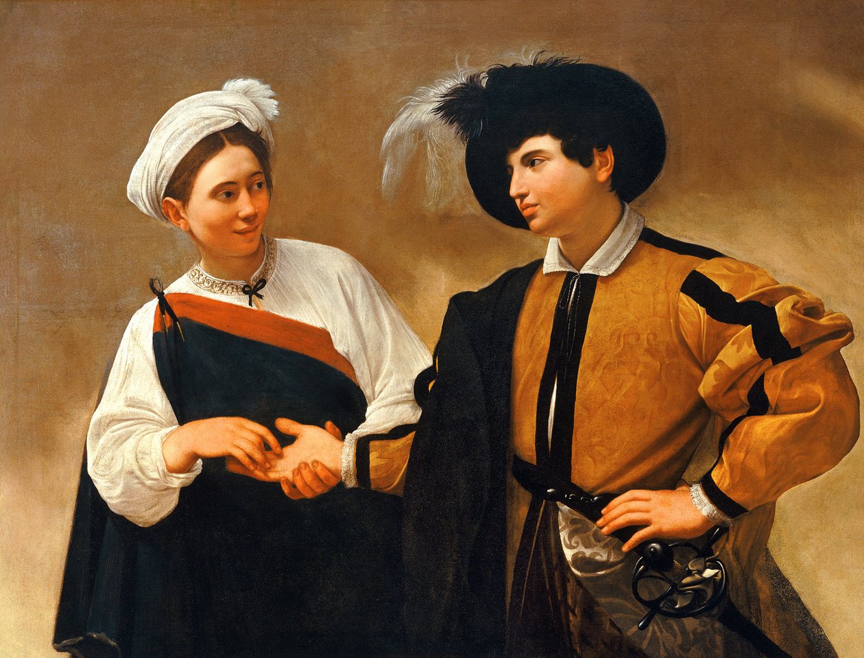 La diseuse de bonne aventure - Michelangelo Merisi Caravaggio
