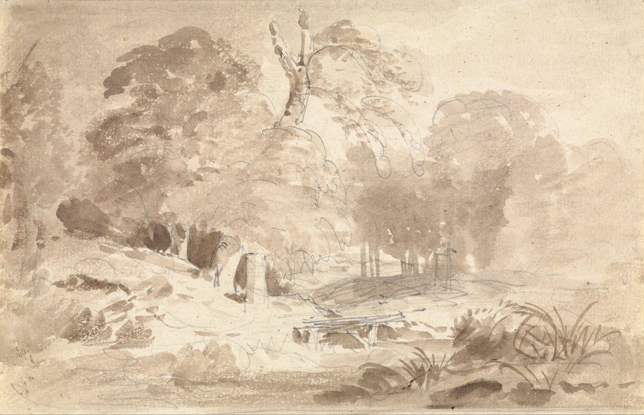 Paysage rural dans le Mark Brandenburg - Carl Blechen