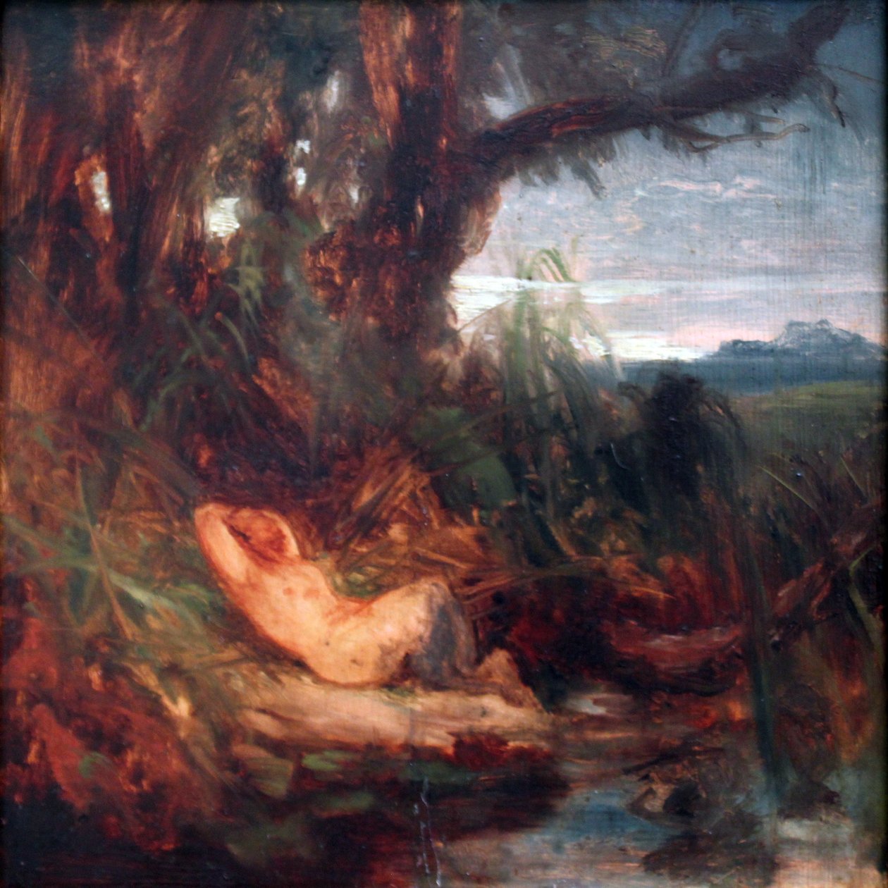 Faune endormi dans les roseaux - Carl Blechen
