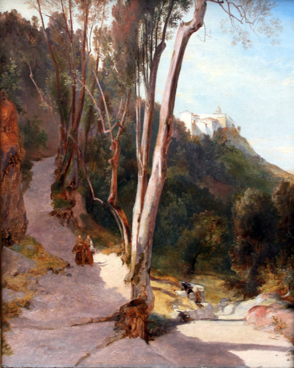 Chemin vers le château de Gandolfo - Carl Blechen