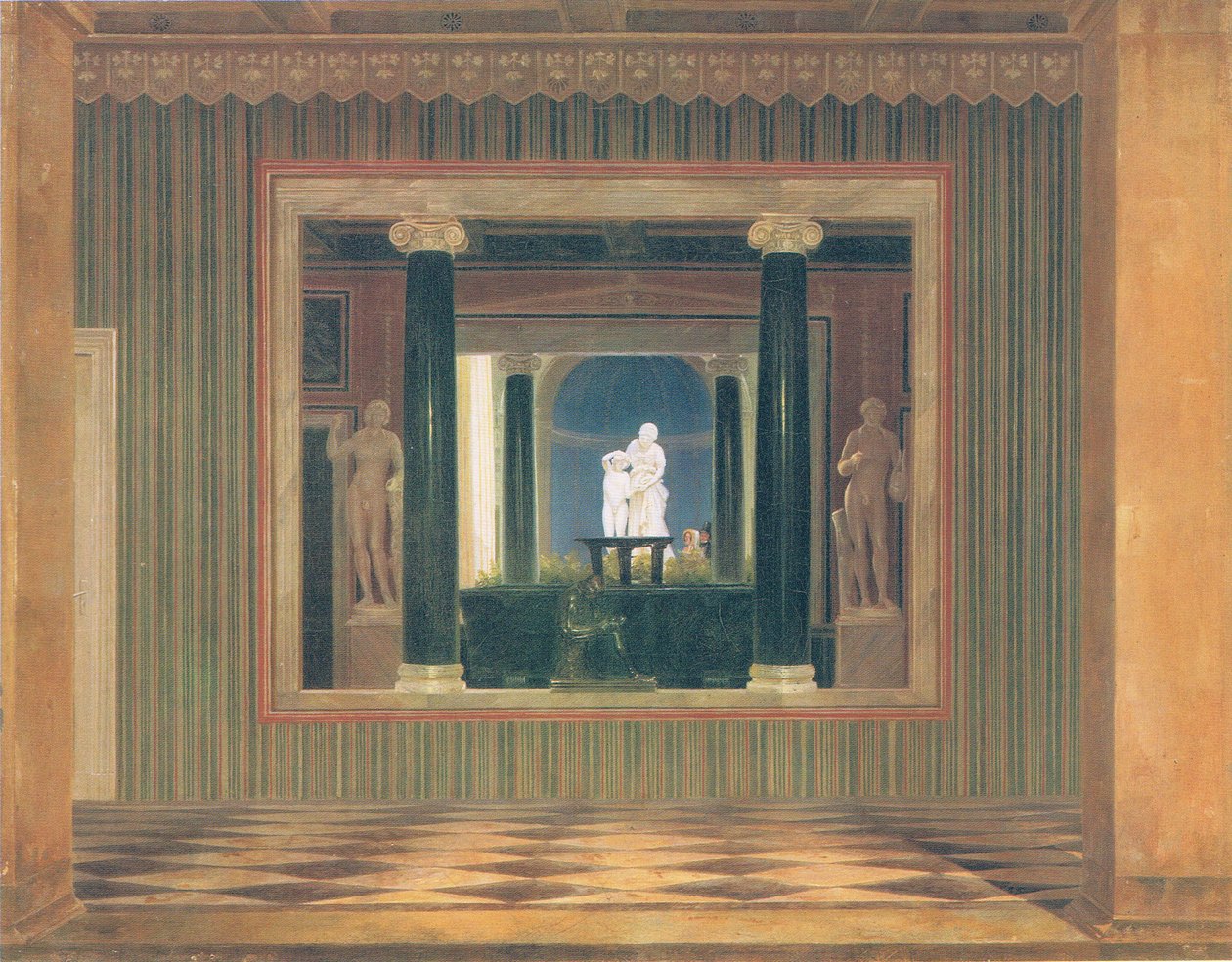 Vue dans la source thermale du château de Charlottenhof - Carl Daniel Freydanck