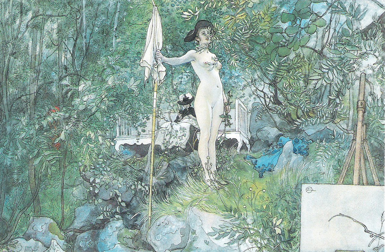 Atelier en plein air - Carl Larsson