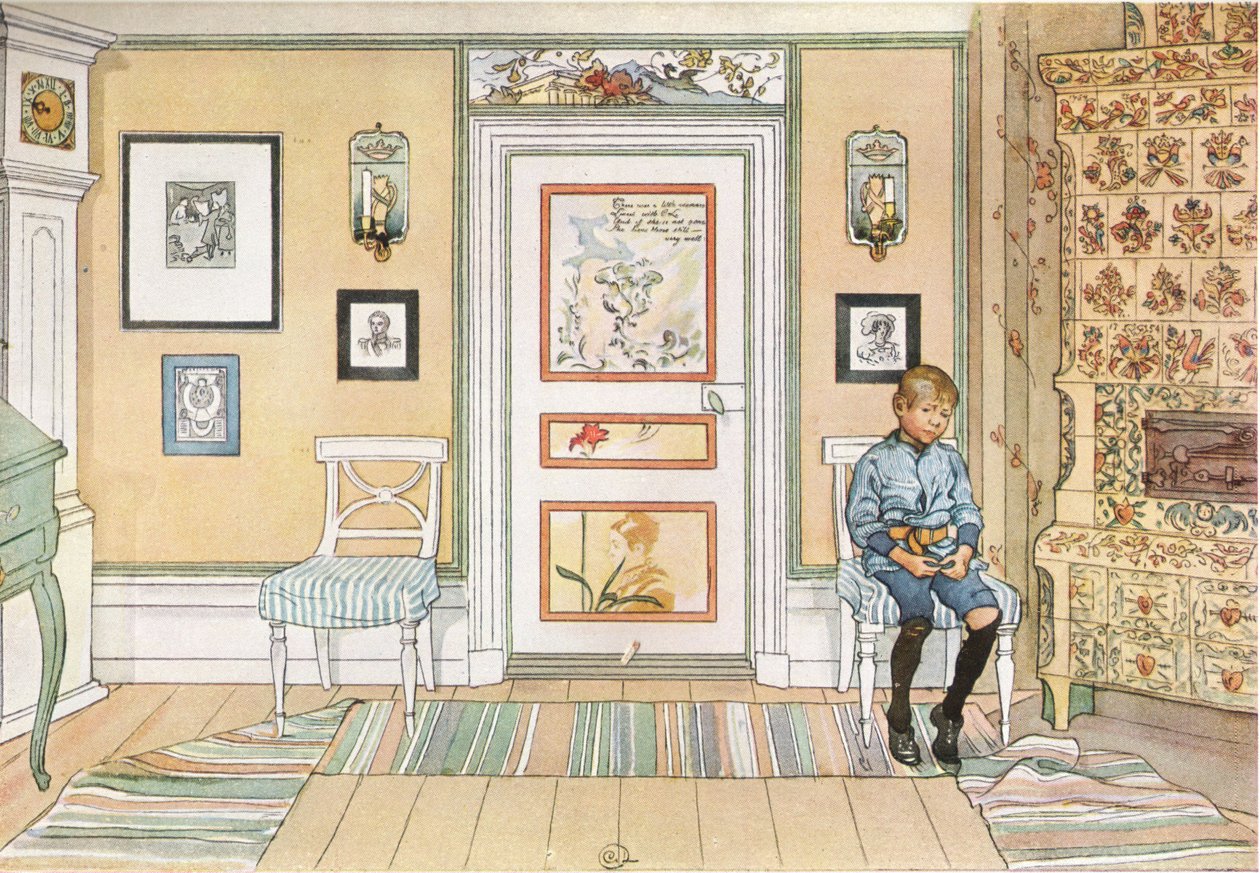 Dans le coin - Carl Larsson