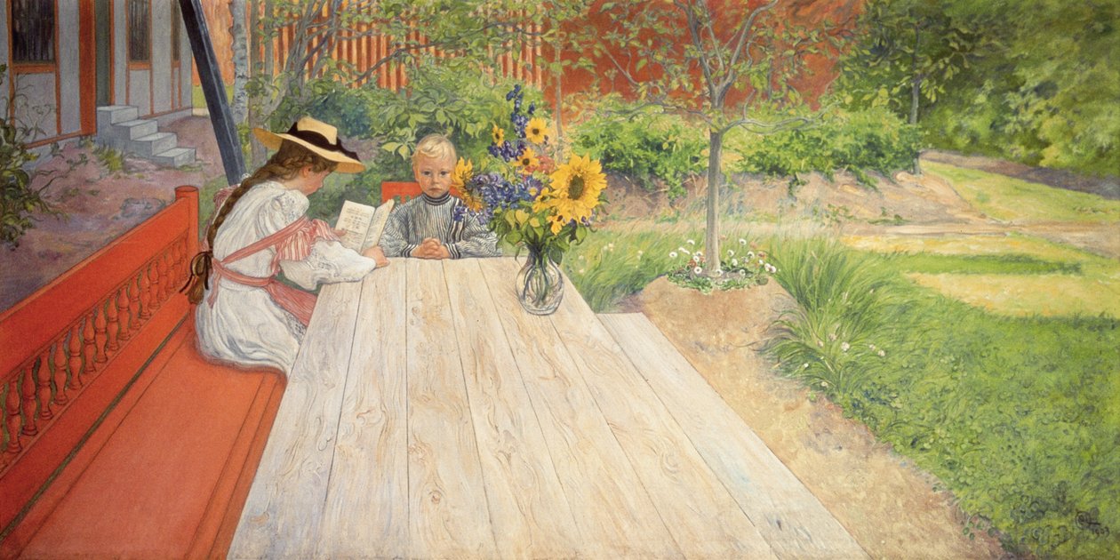 La première leçon - Carl Larsson