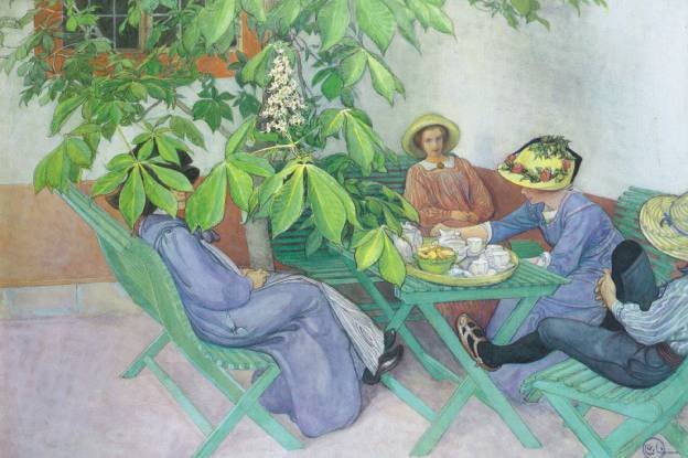 Sous le marronnier - Carl Larsson