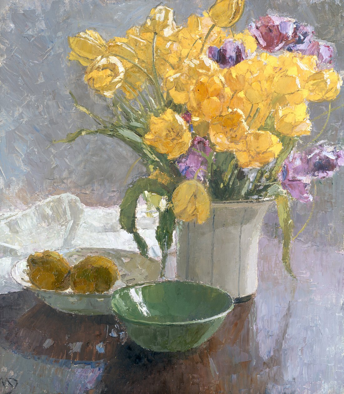 Nature morte avec tulipes jaunes - Carl Moll