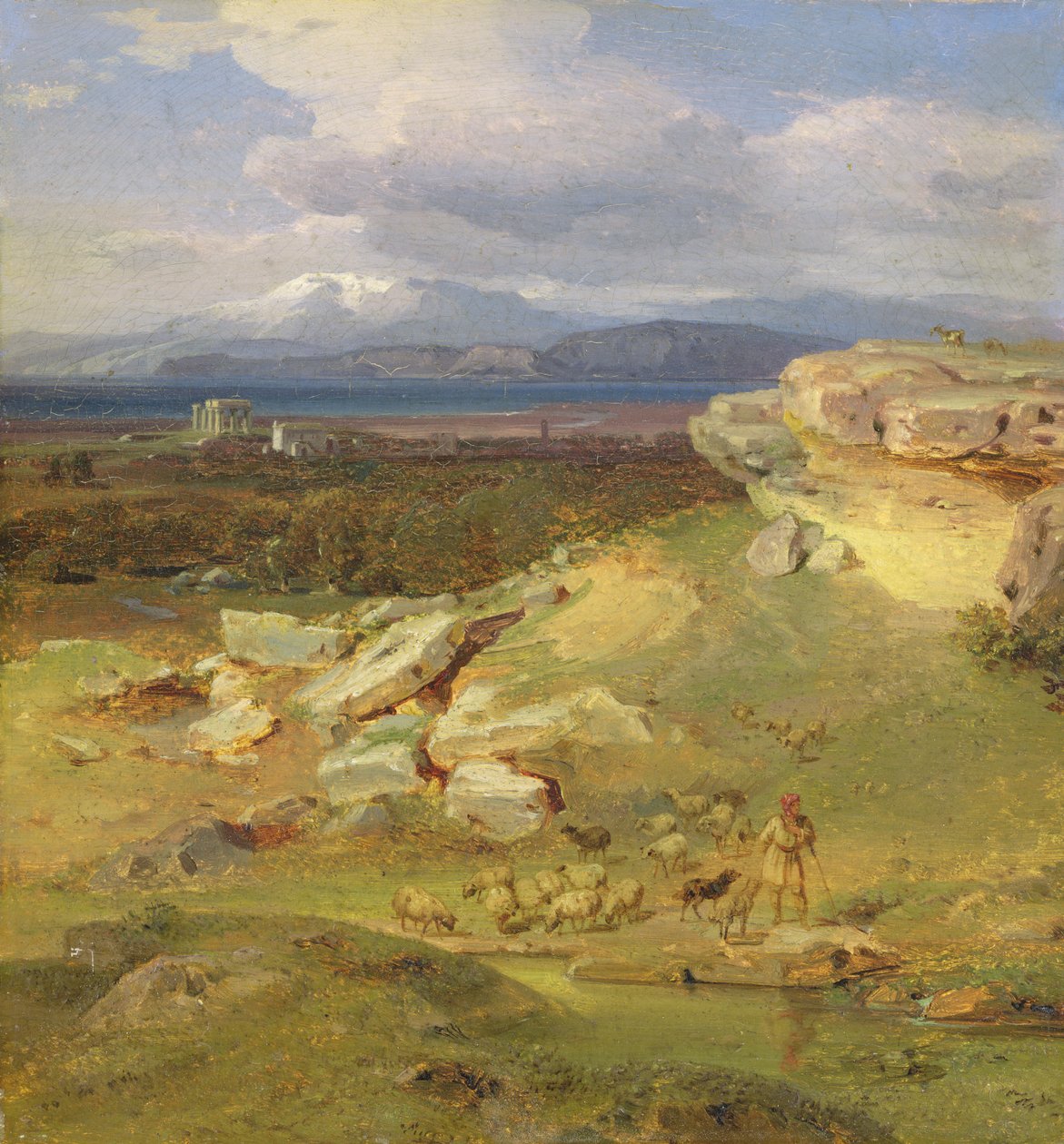 Paysage près de Corinthe, vers 1835 - Carl Rottmann