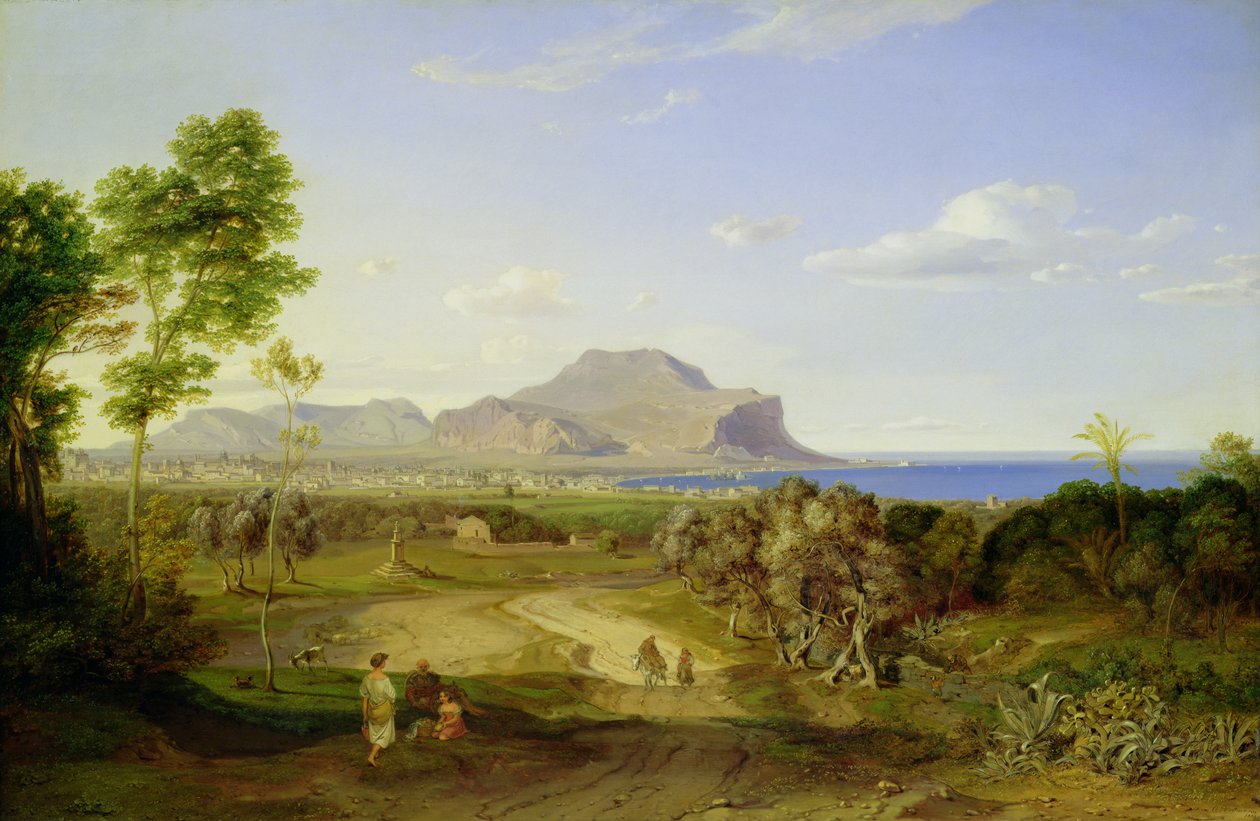 Vue sur Palerme, 1828 - Carl Rottmann