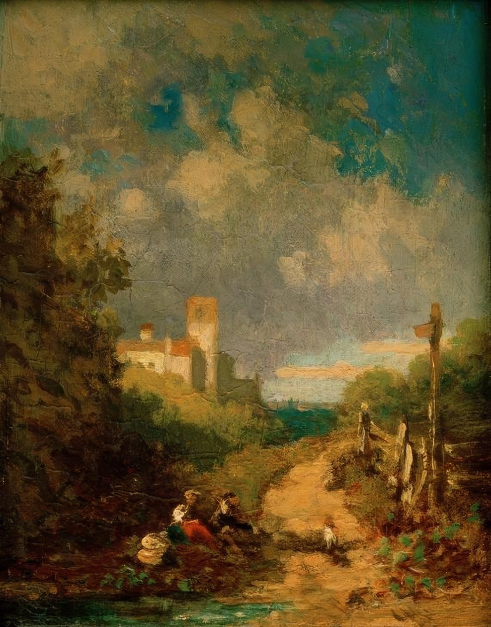 Repos au bord du chemin - Carl Spitzweg