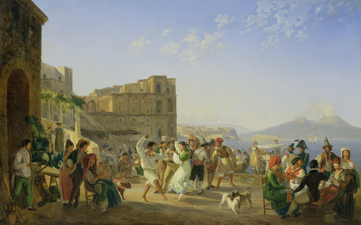 Danse italienne, Naples, 1836 - Carl Wilhelm Goetzloff