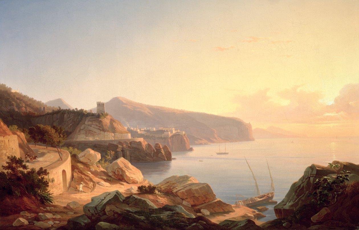 Le Golfe de Sorrente, près de Vico, vers 1855 - Carl Wilhelm Goetzloff