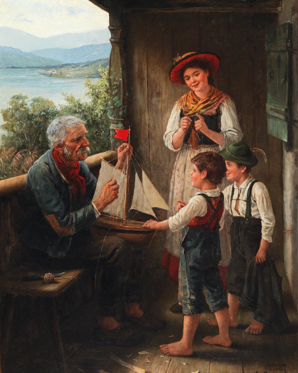 Le voilier - Carl von Bergen  