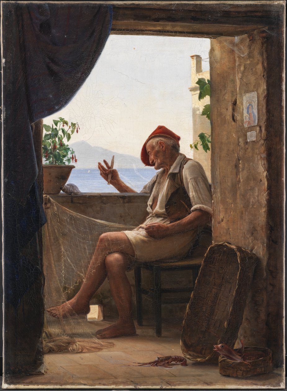 Un pêcheur de Sorrente, Italie - Carl Bloch