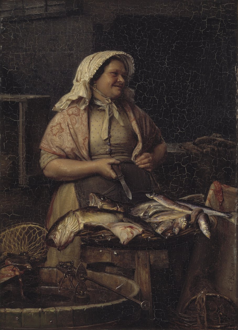 Une poissonnière - Carl Bloch