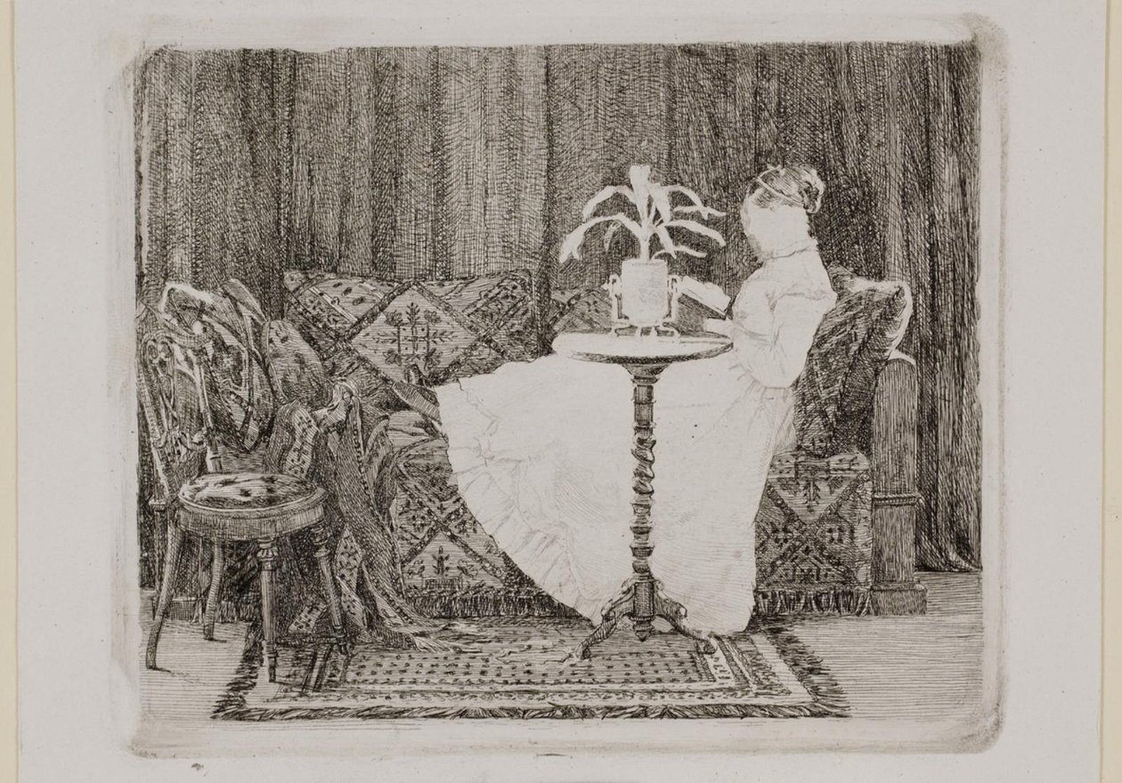 Dame lisant - Carl Bloch