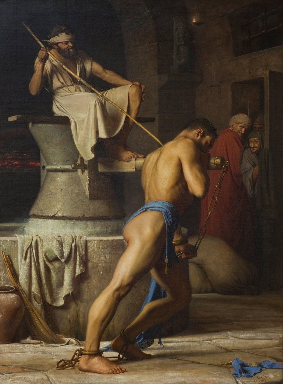 Samson et les Philistins - Carl Bloch
