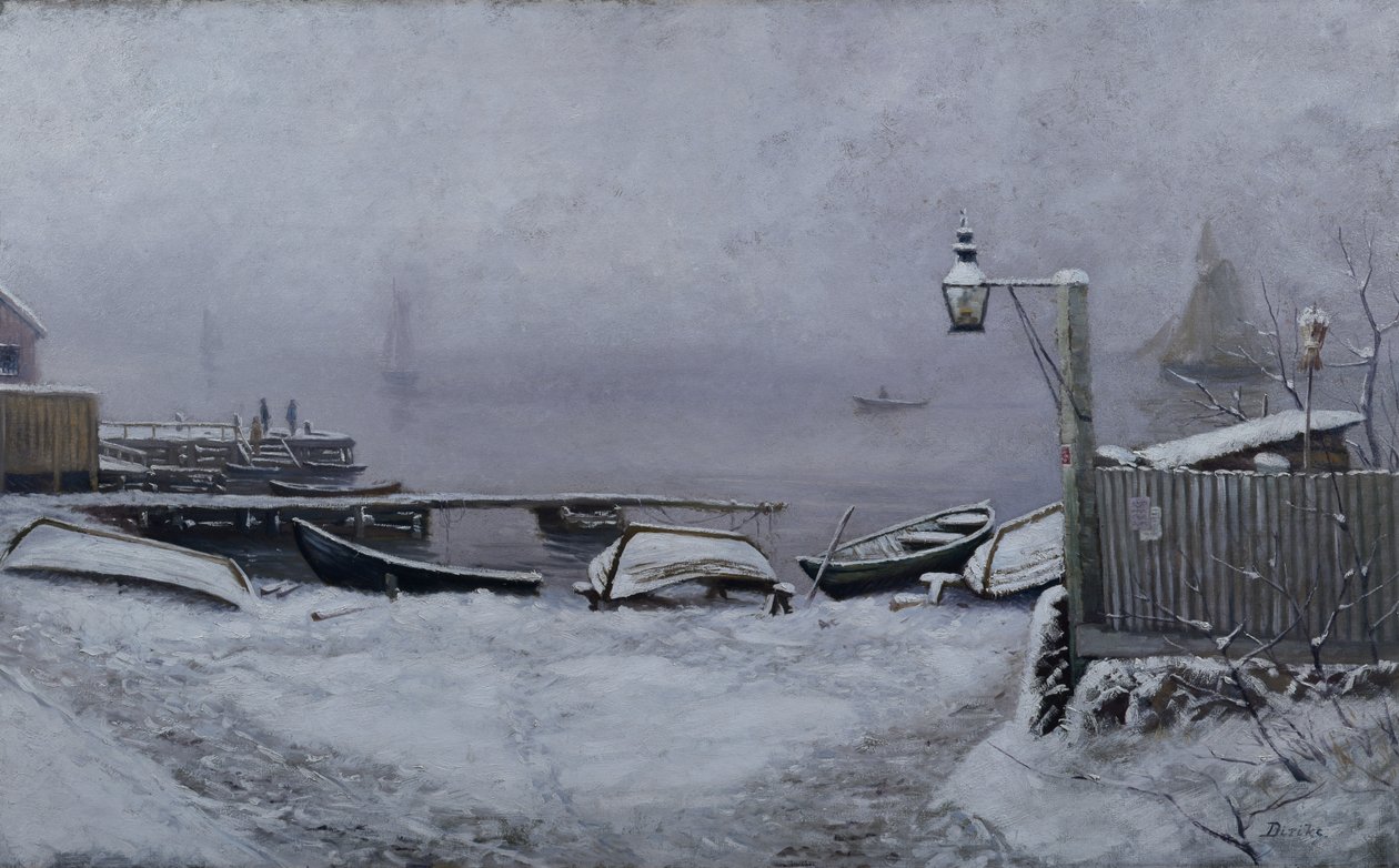 Jour de décembre près de Drøbak - Carl Edvard Diriks