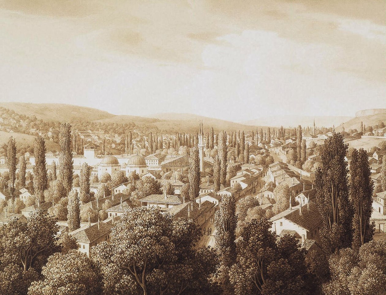 Vue de Bakhchisaray, 1824 - Carl Ferdinand von Kugelgen