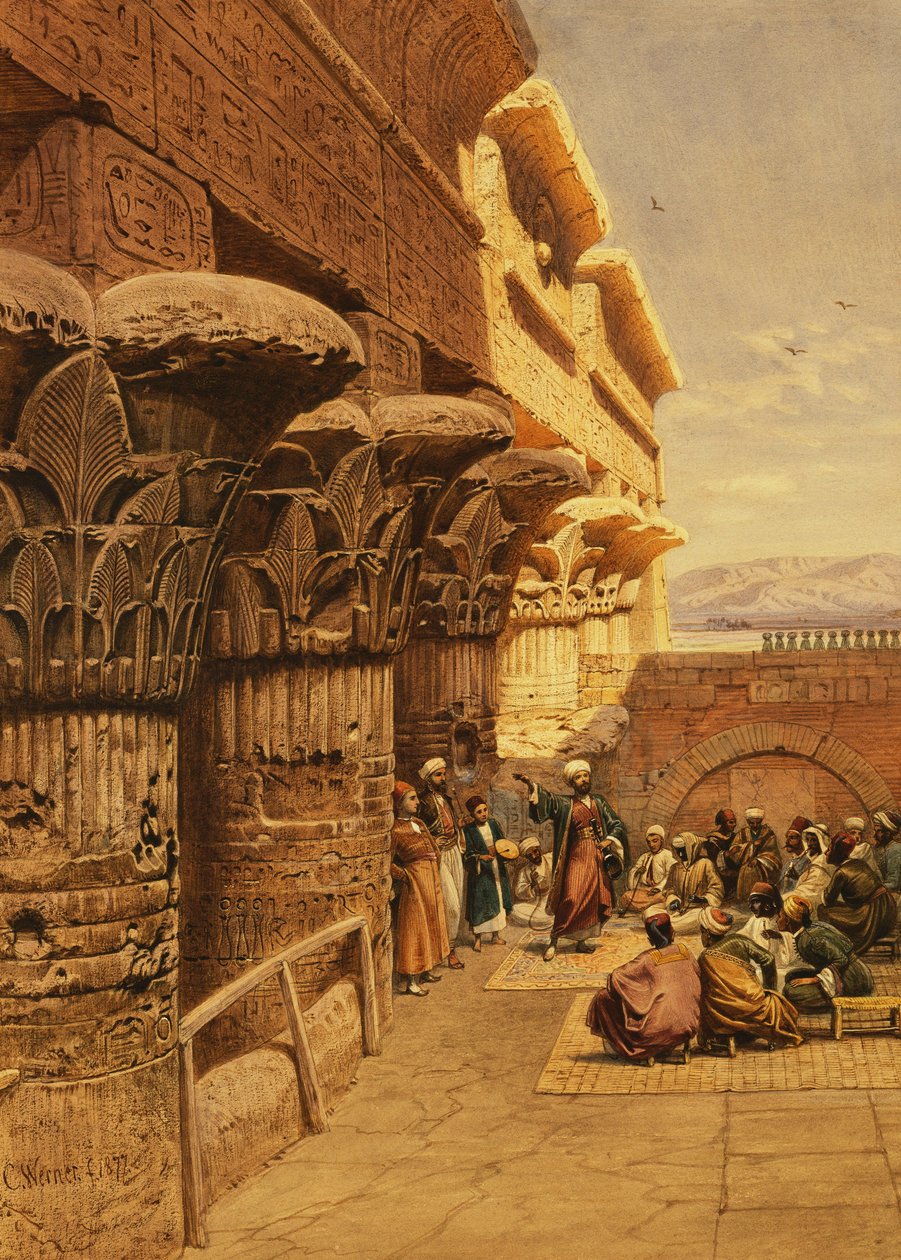 Musiciens à Philae, 1877 - Carl Friedrich Heinrich Werner