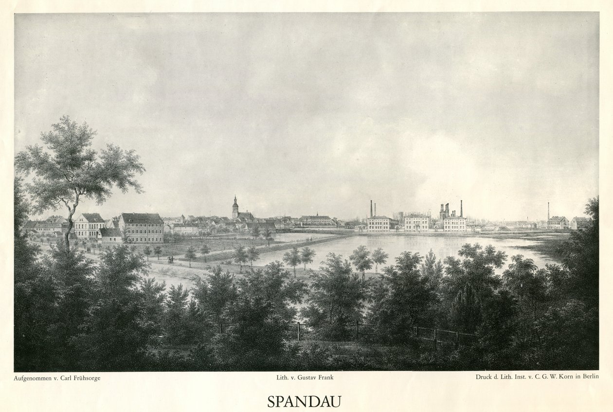 Vue de la ville de Spandau vers 1860 - Carl Frühsorge