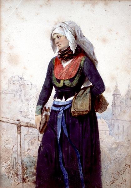 Une nonne en Bavière - Carl Haag