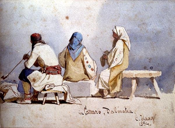 Monténégrins à Cattaro, Dalmatie - Carl Haag