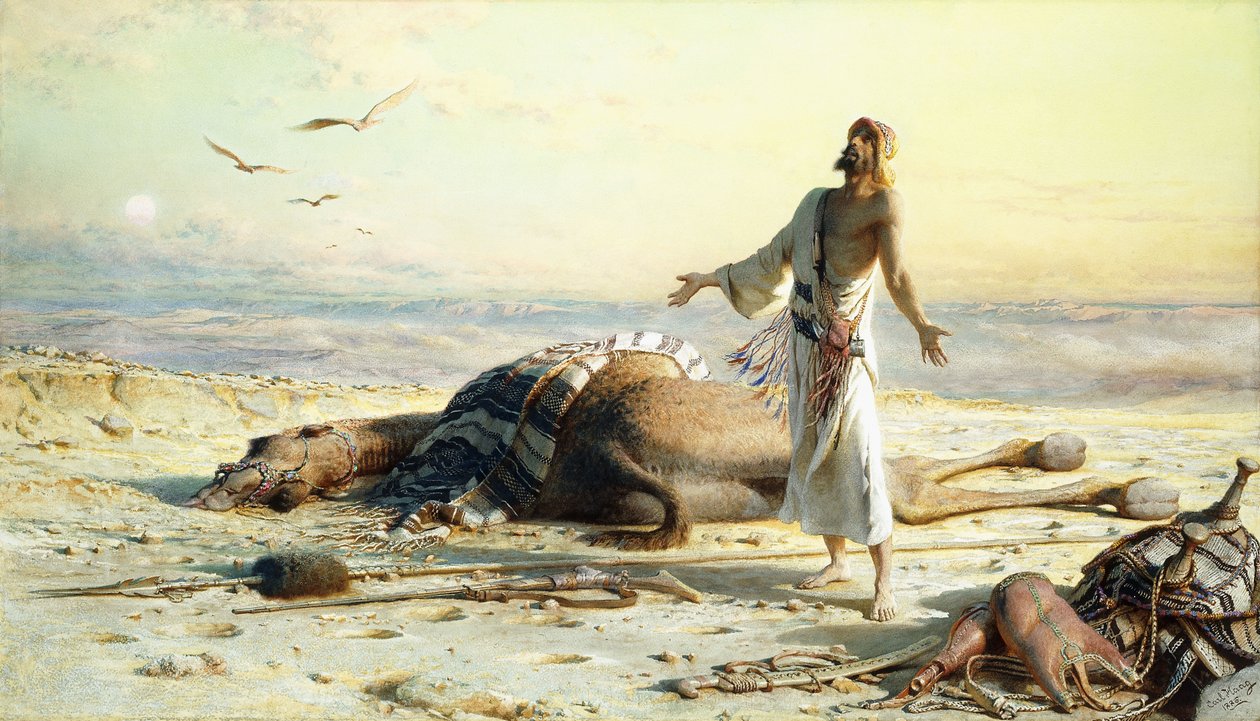 Naufrage dans le désert, 1886 - Carl Haag