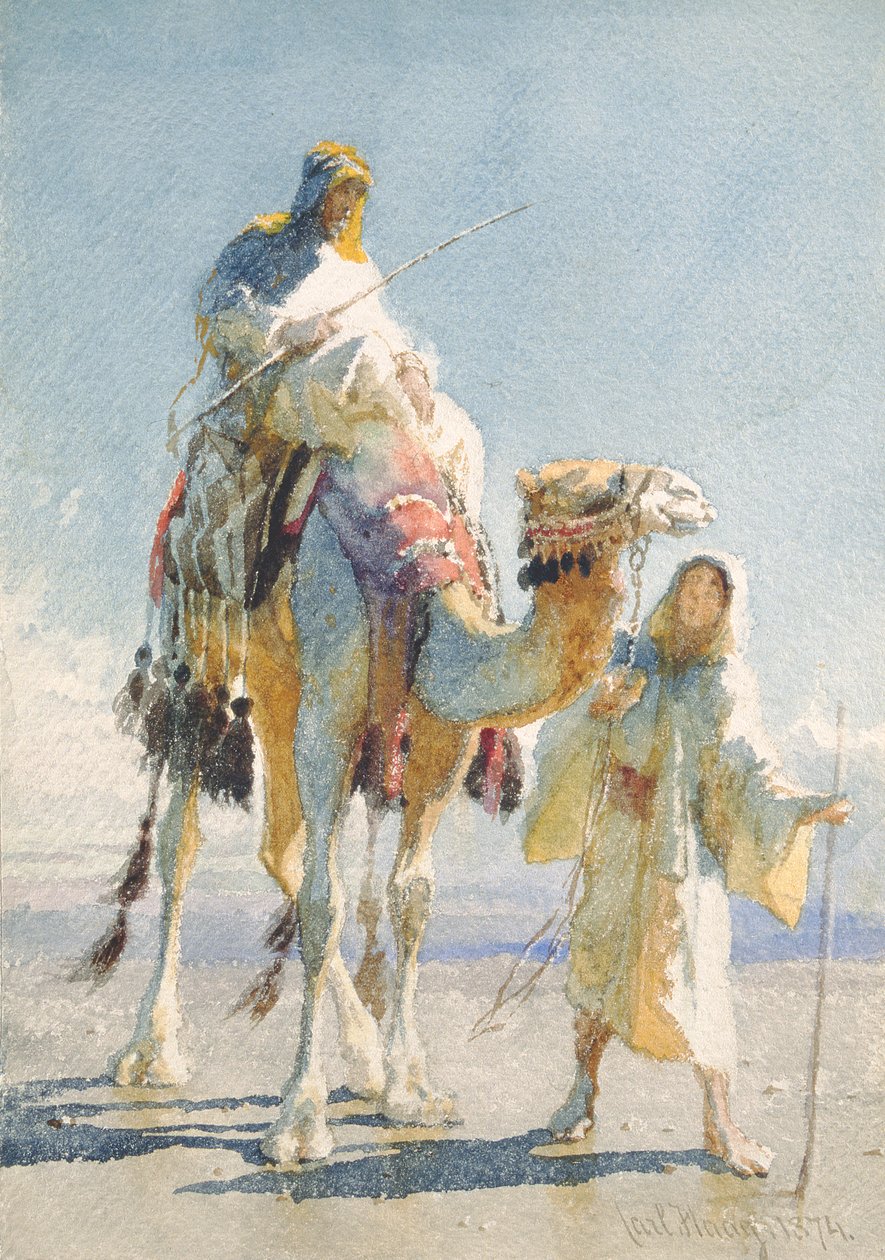 Le Cheikh et son Guide, 1874 - Carl Haag
