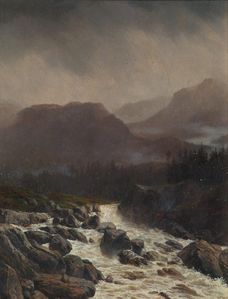 Paysage pluvieux - Carl Höflmayr