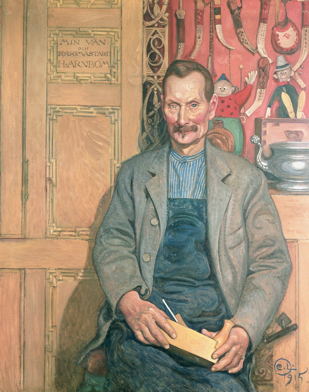 Hans Arnbom, le charpentier - Carl Larsson