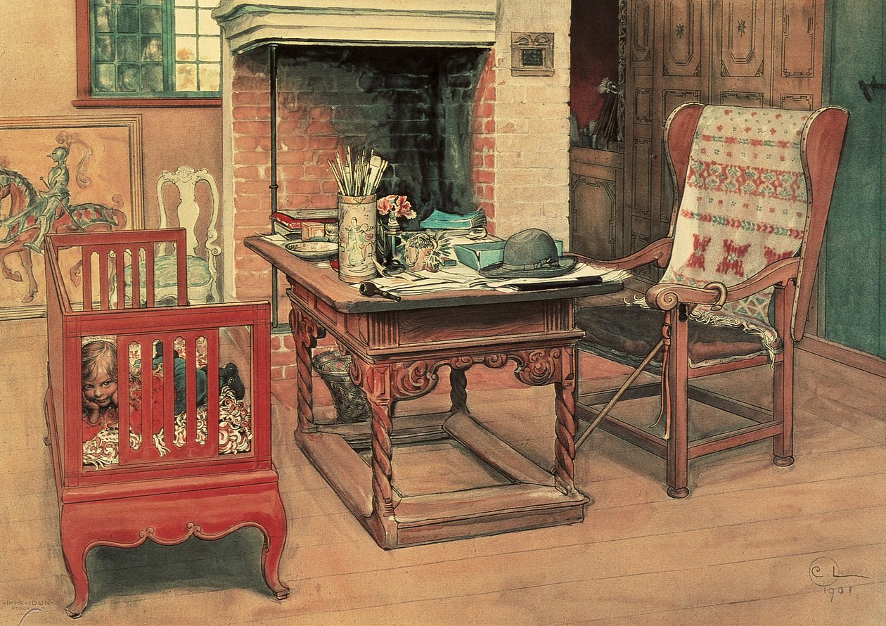Cache-cache - Carl Larsson
